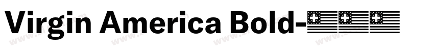 Virgin America Bold字体转换